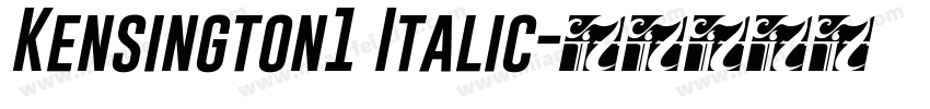 Kensington1 Italic字体转换